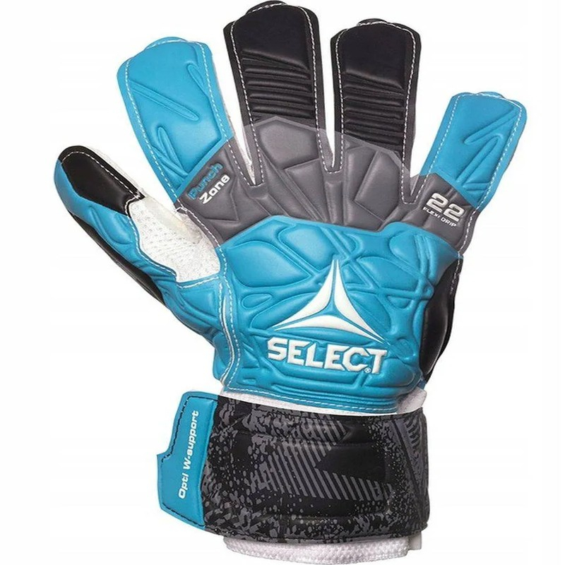 Select 22 Flexi Grip Torwarthandschuhe, blau, schwarz und weiß