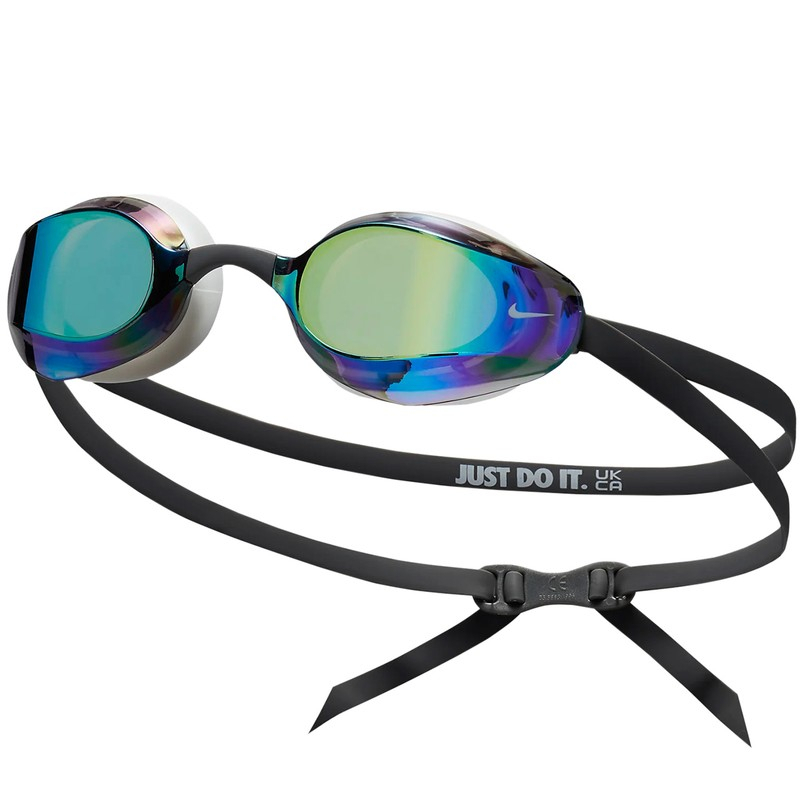 Nike Vapor Mirrored Goggle Schwimmbrille, Farbe weiß-gelb-lila