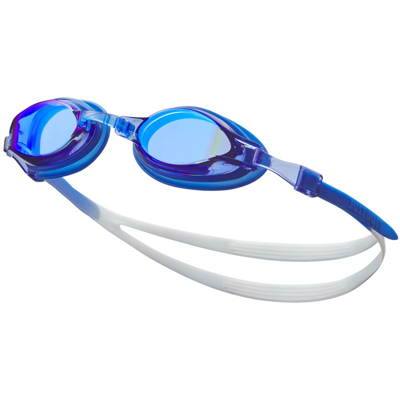 Nike Chrome Mirrored Google swim goggles, color blue