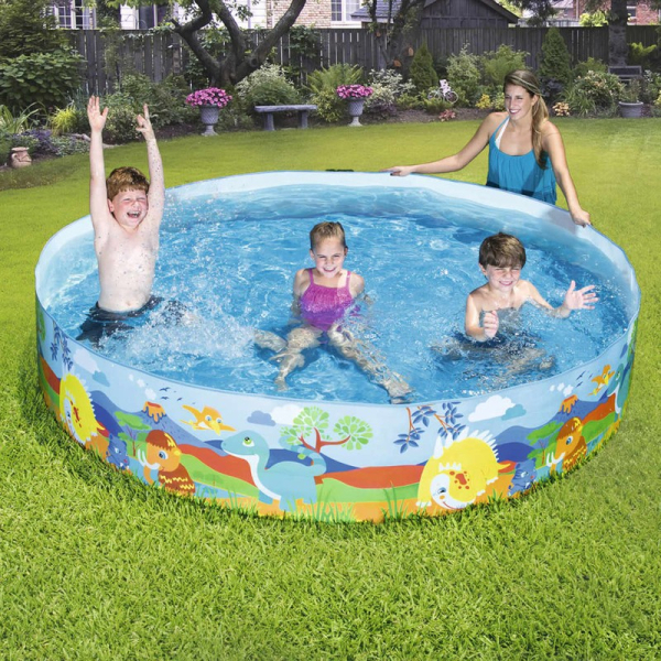 Басейн 244 x 46 см, Bestway Swimming Pool Dinosaur Fill'N Fun, 55001