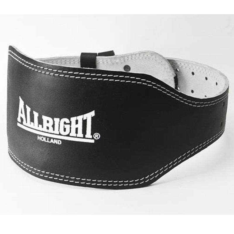 Allright wide leather bodybuilding belt