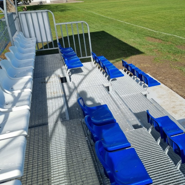 Fixed covered grandstand - for outdoor use