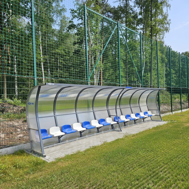 Kabina dla zawodników rezerwowych PREMIUM - poliwęglan komorowy