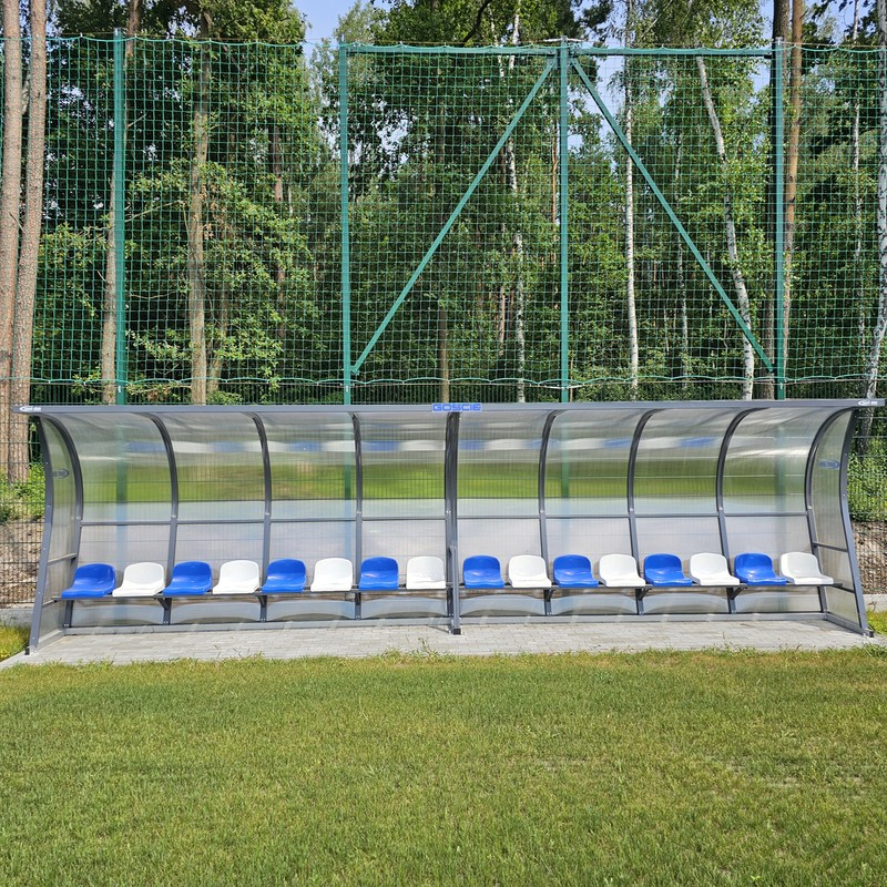 Kabina dla zawodników rezerwowych PREMIUM - poliwęglan komorowy