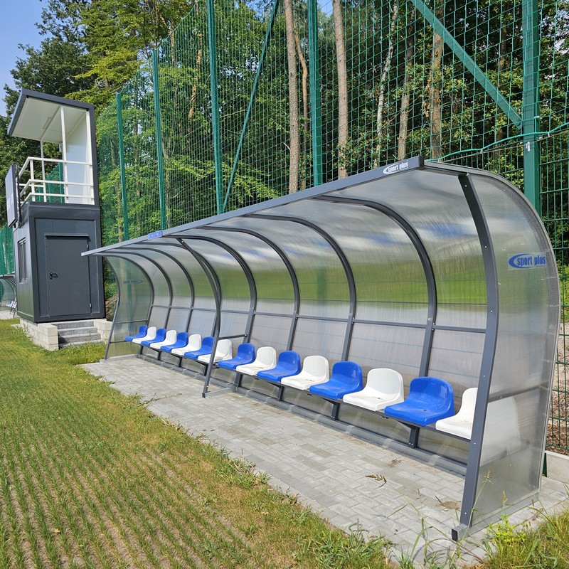 Kabina dla zawodników rezerwowych PREMIUM - poliwęglan komorowy