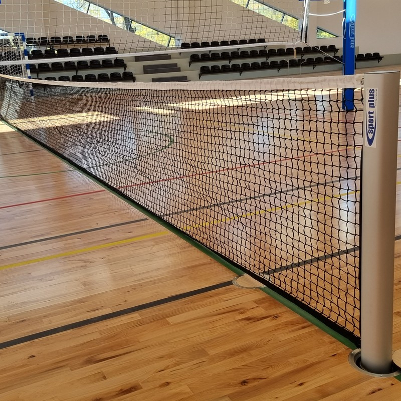 Aluminum tennis posts 120x100 mm, oval professional