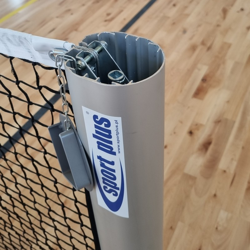 Aluminum tennis posts 120x100 mm, oval professional