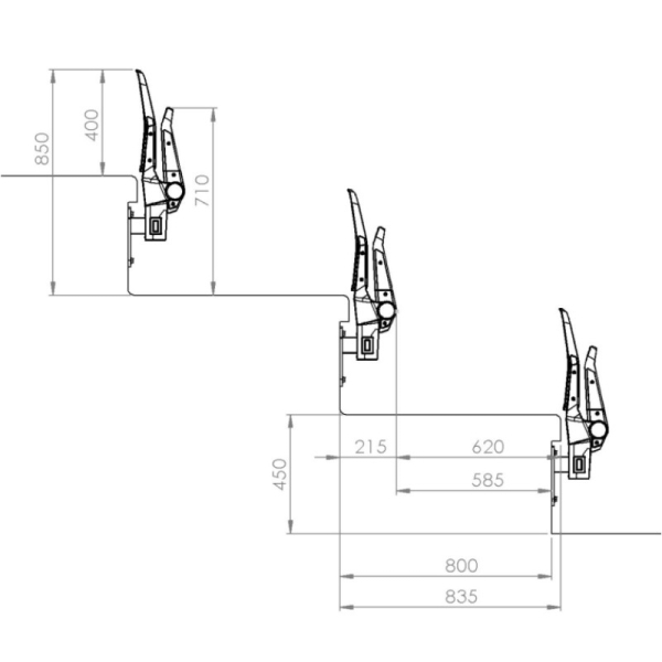 D-MAX tilt seat armchair