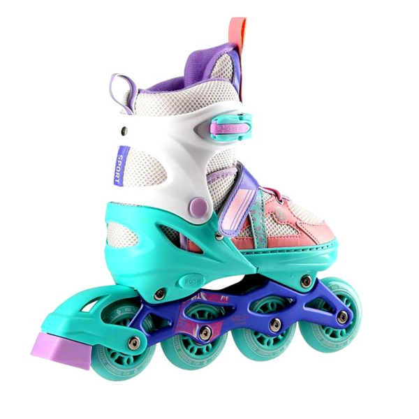 Nils Extreme inline skates, NJ1828A, color white-mint-pink