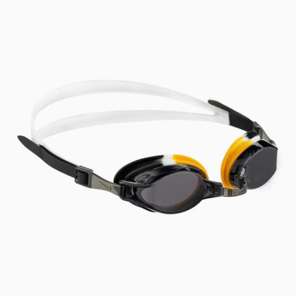 Окуляри для плавання Nike Chrome Youth Goggle, чорні, жовті та білі