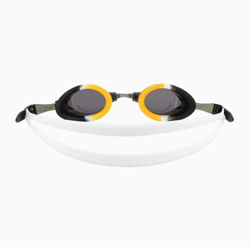 Nike Chrome Youth Goggle Schwimmbrille, schwarz, gelb und weiß