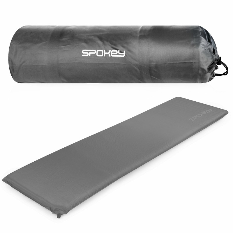 Grey self-inflating mat (R-Value 3) Spokey FATTY