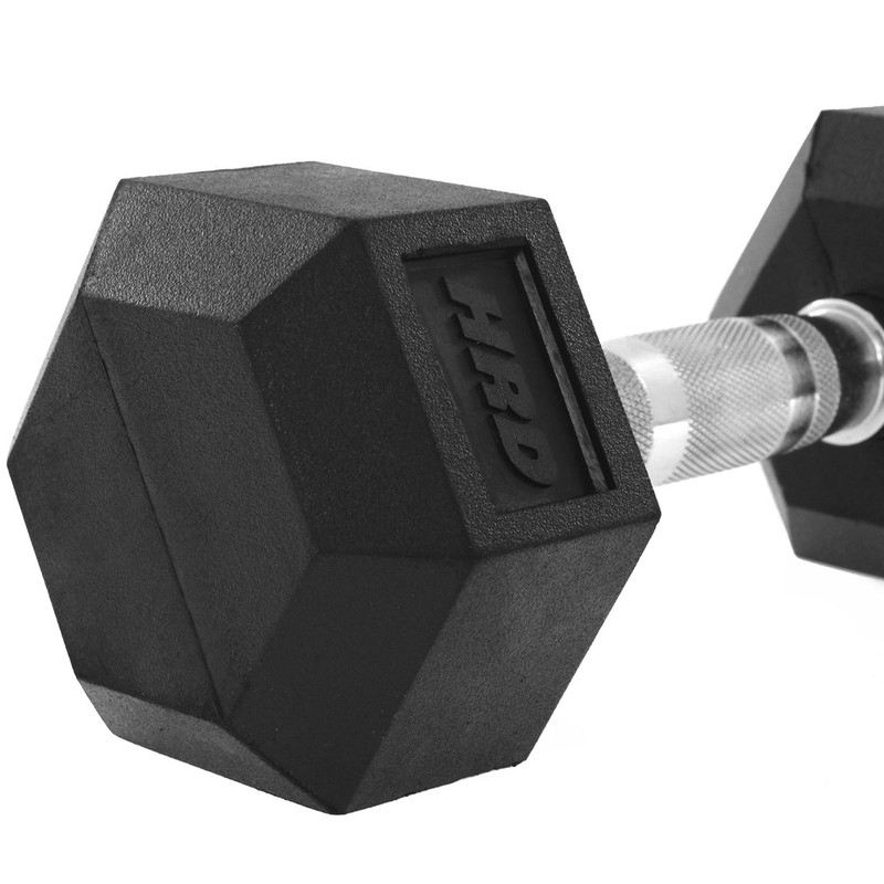 Beltor HRD System Line Hex Cast Iron Rubber Dumbbell 5kg