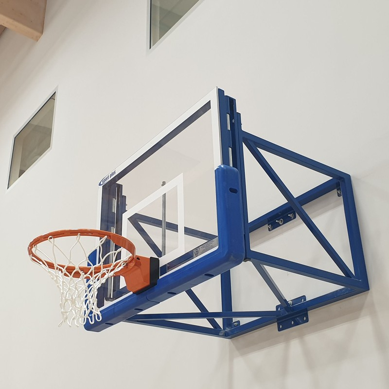 Pevná konstrukce basketbalového koše, pro zadní desky 120x90 cm