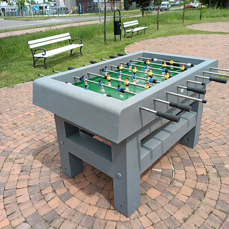 Concrete foosball table