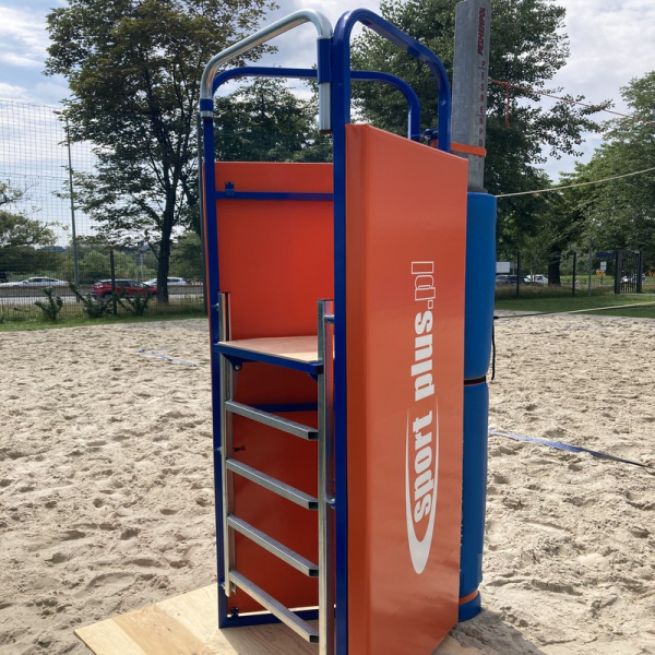 Beach volleyball referee stand