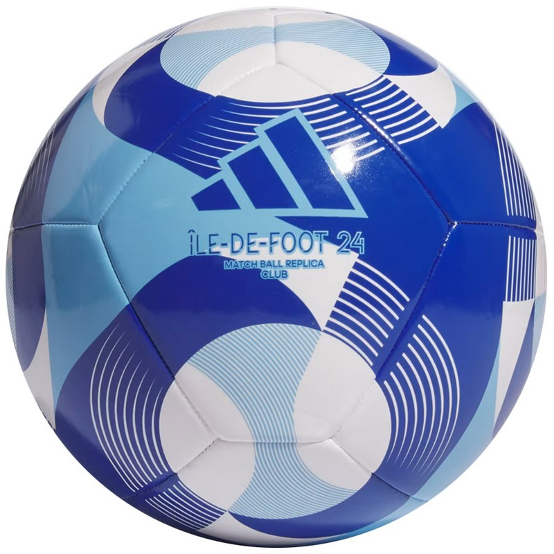 Adidas Olympics 24 Club soccer ball, size 5, color blue and white