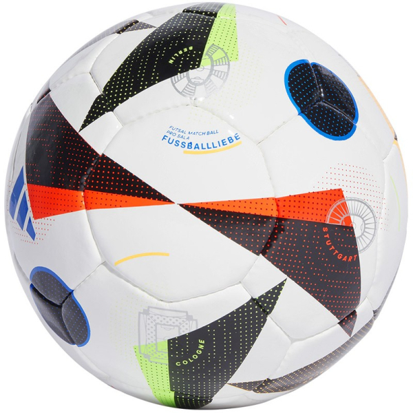 Adidas Euro Pro Sala indoor ball, size 4, color white-black-orange-green