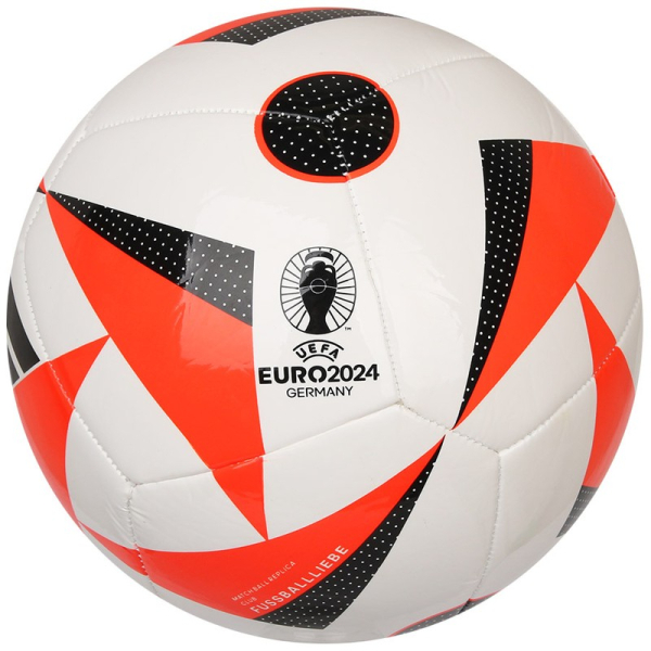 Adidas Euro24 Club Fussballliebe soccer ball , size 5, color red-white-black