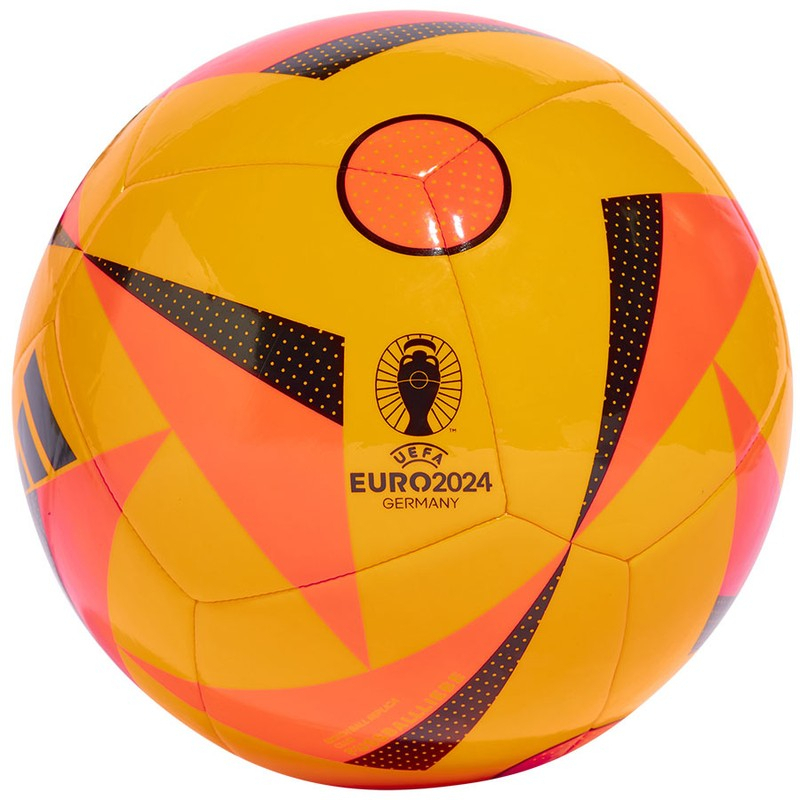 Adidas Euro24 Fußball, Größe 5, Farbe orange-schwarz-rot