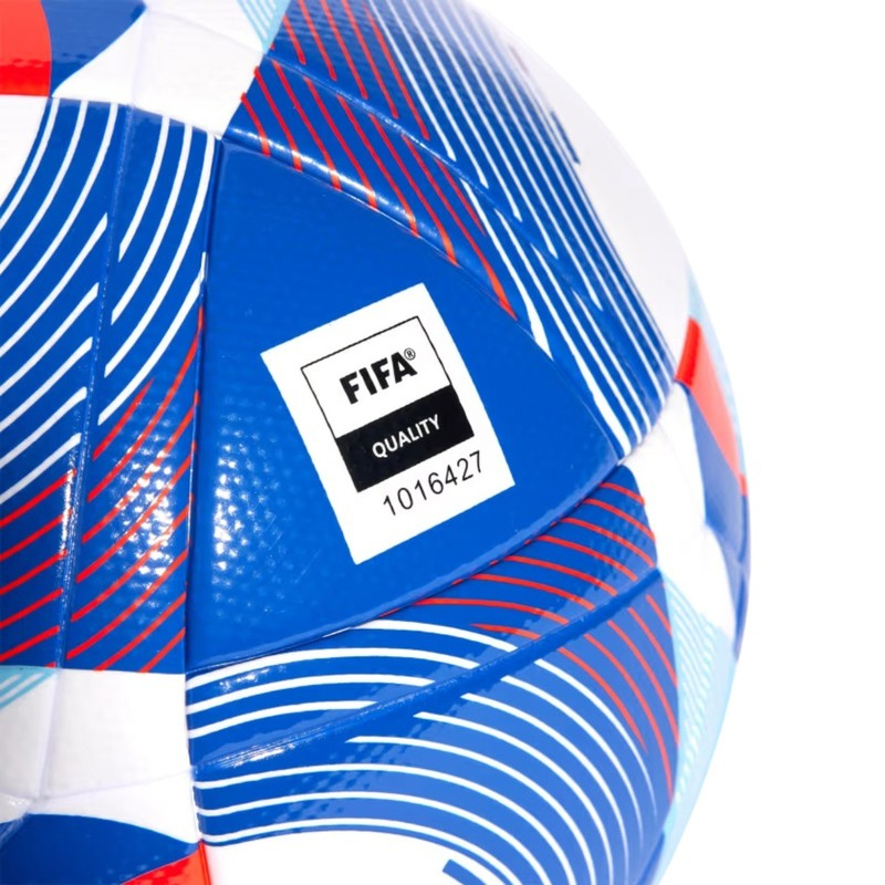 Adidas Olympics 24 League Fußball, Größe 5, blau, weiß und rot