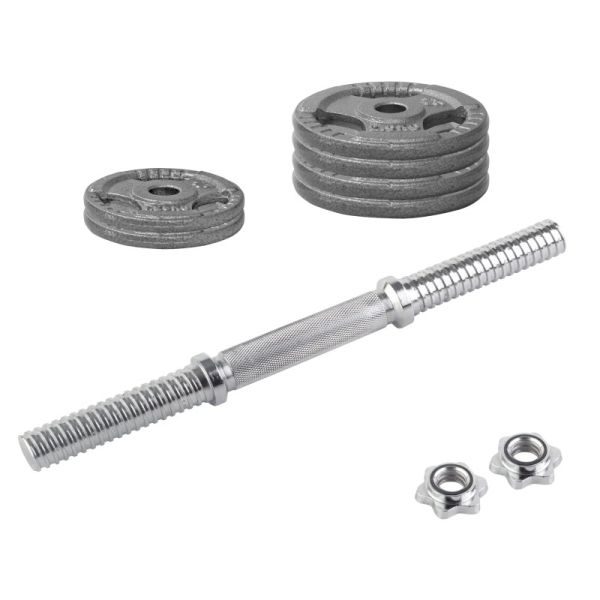 Beltor PF Line Gusseisen Hantel - Gusseisen Hantel grau-hammerton 15kg / 28mm