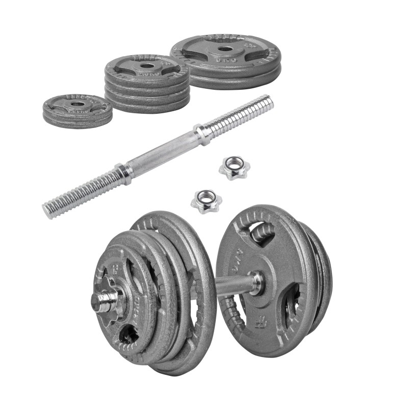 kópia z kópia z Beltor PF Line Hantla żeliwna - Cast Iiron Dumbbell szara-hammertone 10kg / 28mm