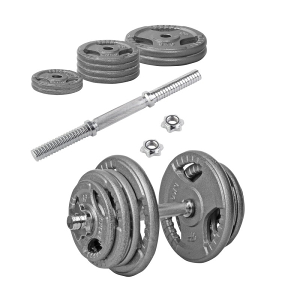 kopija iš kopija iš Beltor PF Line Hantla żeliwna - Cast Iiron Dumbbell szara-hammertone 10kg / 28mm