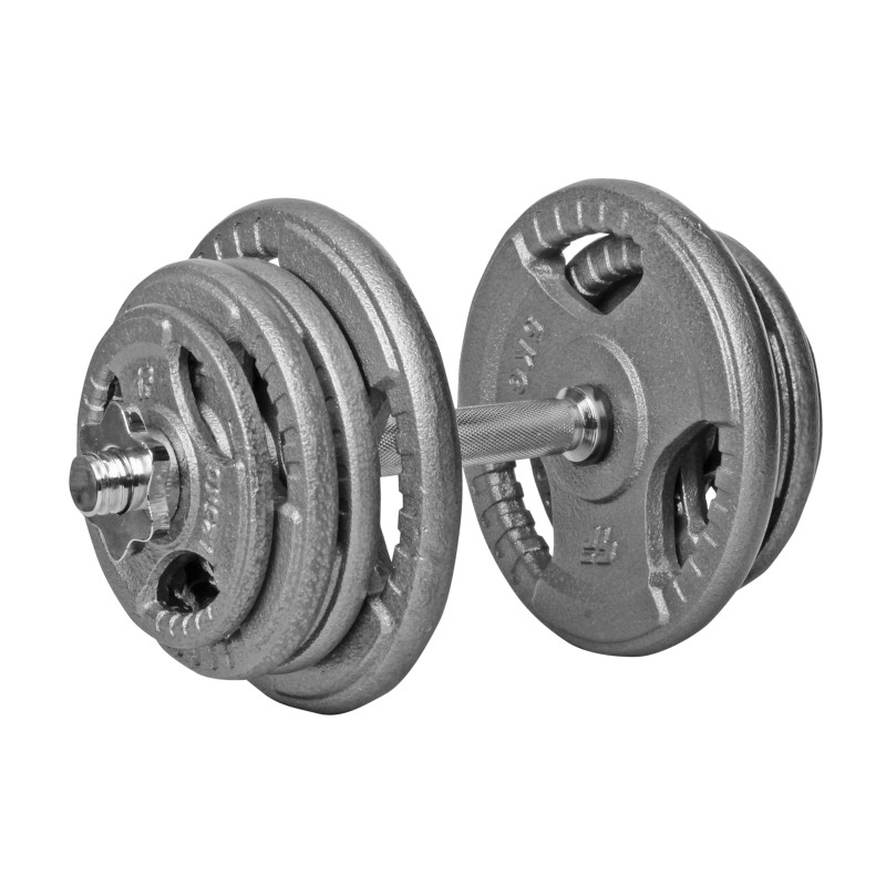 Beltor PF Line Hantla żeliwna - Cast Iiron Dumbbell szara-hammertone 10kg / 28mm