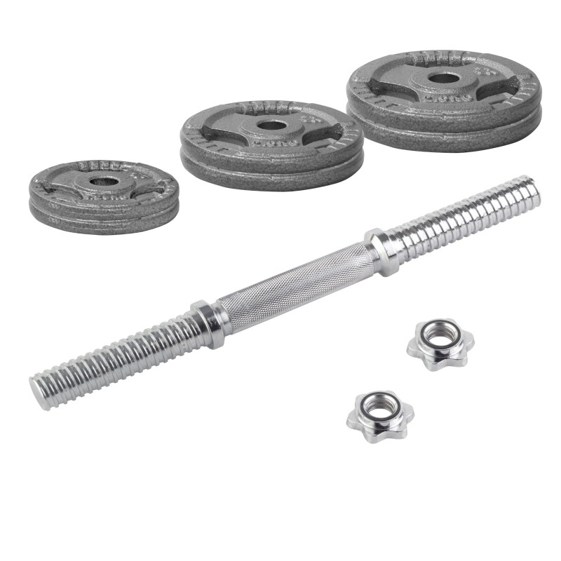 Beltor PF Line Hantla żeliwna - Cast Iiron Dumbbell szara-hammertone 10kg / 28mm