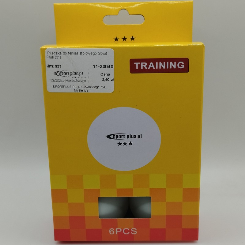 Sport Plus Trainings-Tischtennisball (3*)