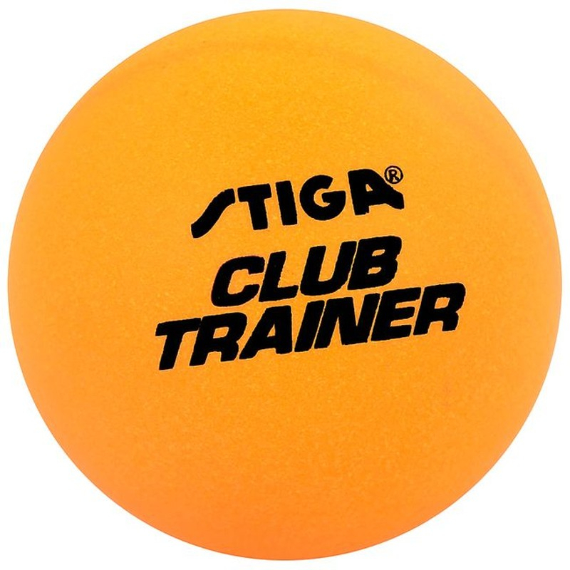 Stiga Club Trainer table tennis ball, orange color