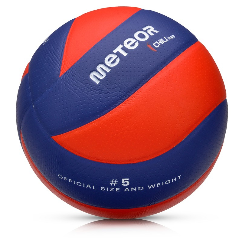 Meteor Chili volleyball, size 5, red-blue color