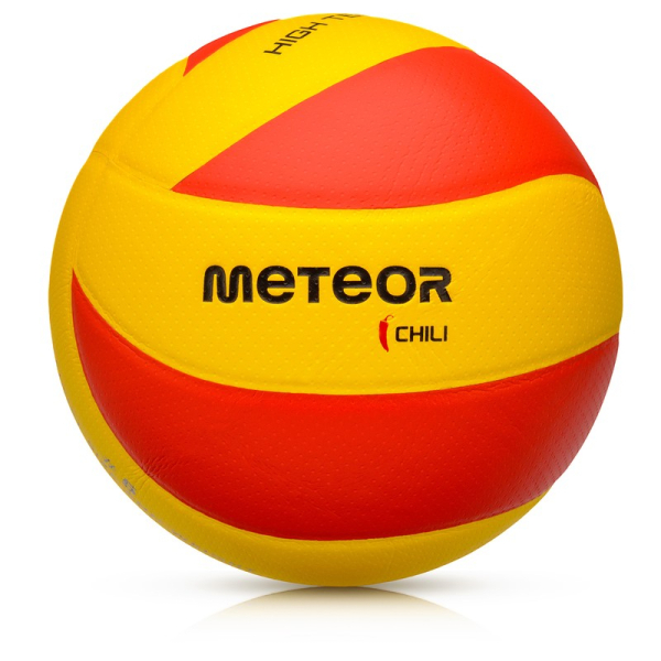 Meteor Chili volleyball, size 5, red and yellow color