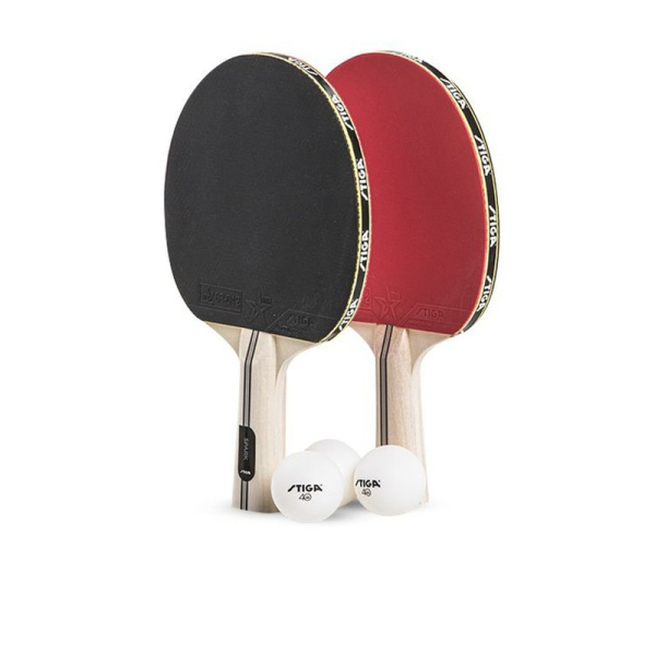Stiga Spark Tischtennis-Set 2 Schläger + 3 Bälle