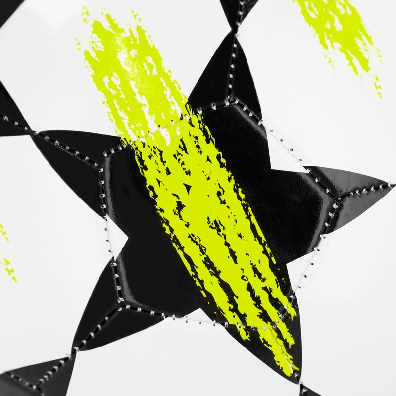 Spokey Goal Fußball, Größe 5, Farbe weiß-schwarz-gelb