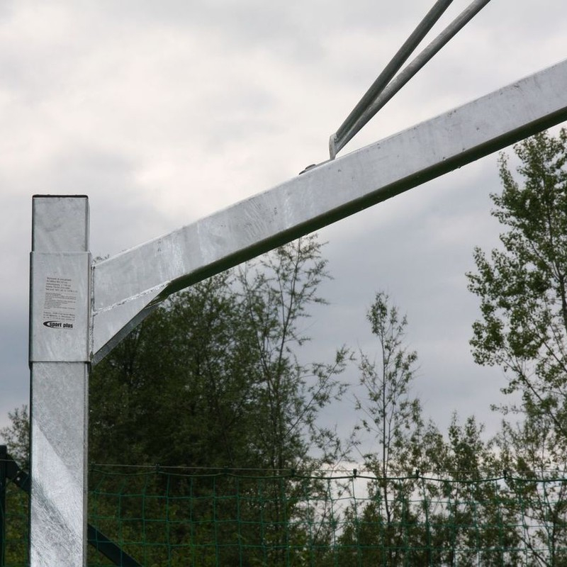 Epoxy-Tafelsatz 105x180 cm, Einzelständer, in Hülsen montiert