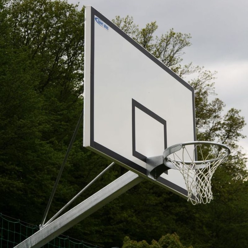 Epoxy-Tafelsatz 105x180 cm, Einzelständer, in Hülsen montiert