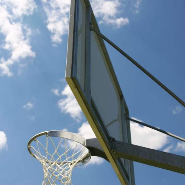 Epoxidharzplatten-Bausatz 105x180 cm, Einzelpfosten, fest montiert