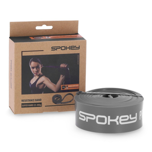 Spokey Trainingsgummi 920958, Widerstand 25-40 kg, Farbe grau