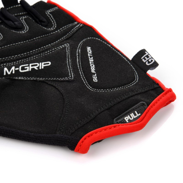 Meteor Gel GX33 red cycling gloves