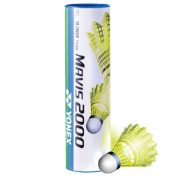 Yonex Mavis 2000 Badminton-Federball, mittlere Geschwindigkeit, gelb
