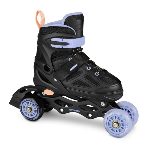 Spokey Inline-Skates, 4 in 1, Quattro 943428, Farbe lila
