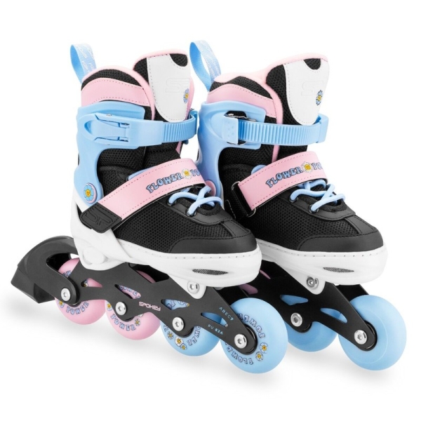 Spokey inline skates, 4 in 1, Quattro 942544, pink color