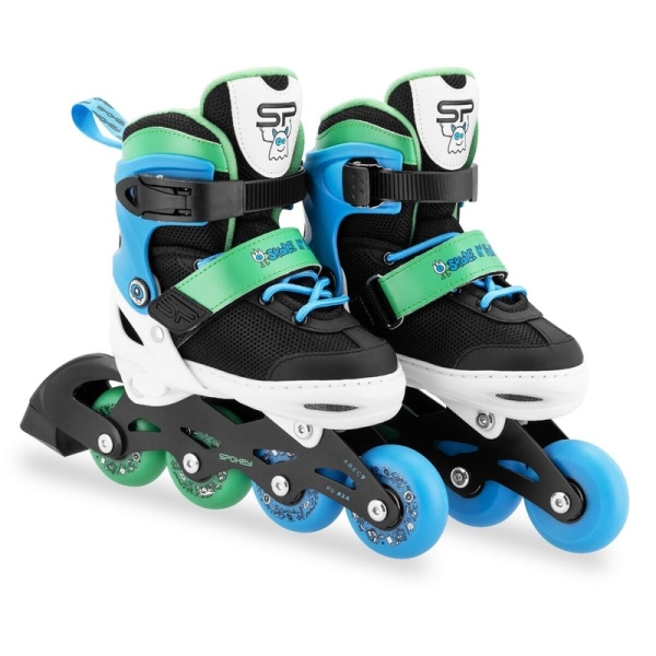 Spokey Inline-Skates, 4 in 1, Quattro 942276, Farbe grün