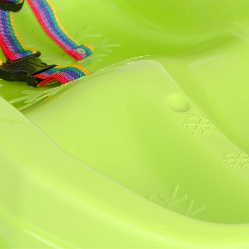 Mini-Plastikschlitten, grün