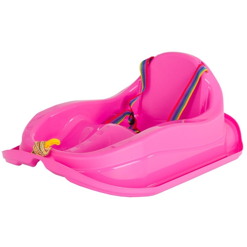 Mini-Plastikschlitten, rosa