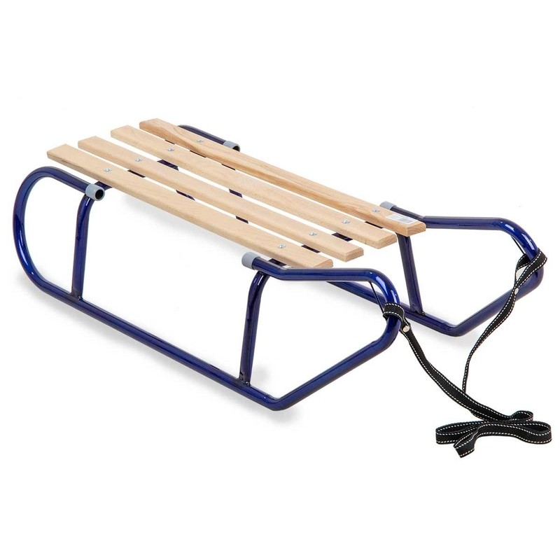 Metal sled, 2 persons, blue