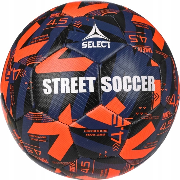 Piłka nożna Select Street Soccer, rozmiar 4,5, kolor pomarańczowo-czarno-granatowy