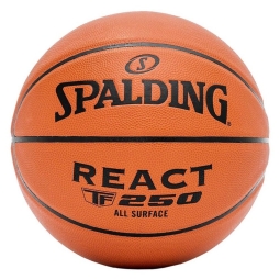 Spalding React TF 250 Indoor/Outdoor Basketball, Größe 7